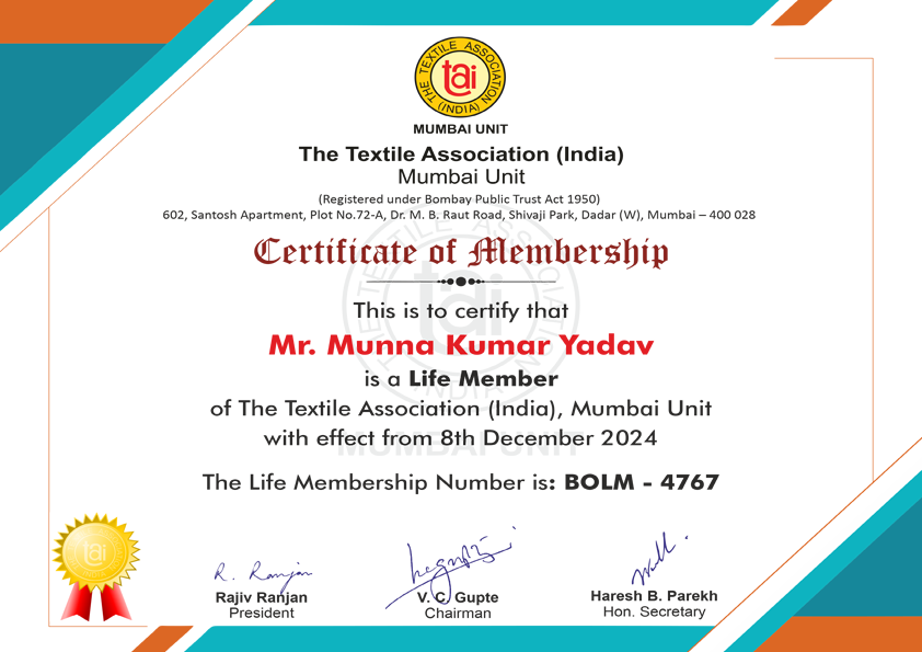 Certificate of Membership