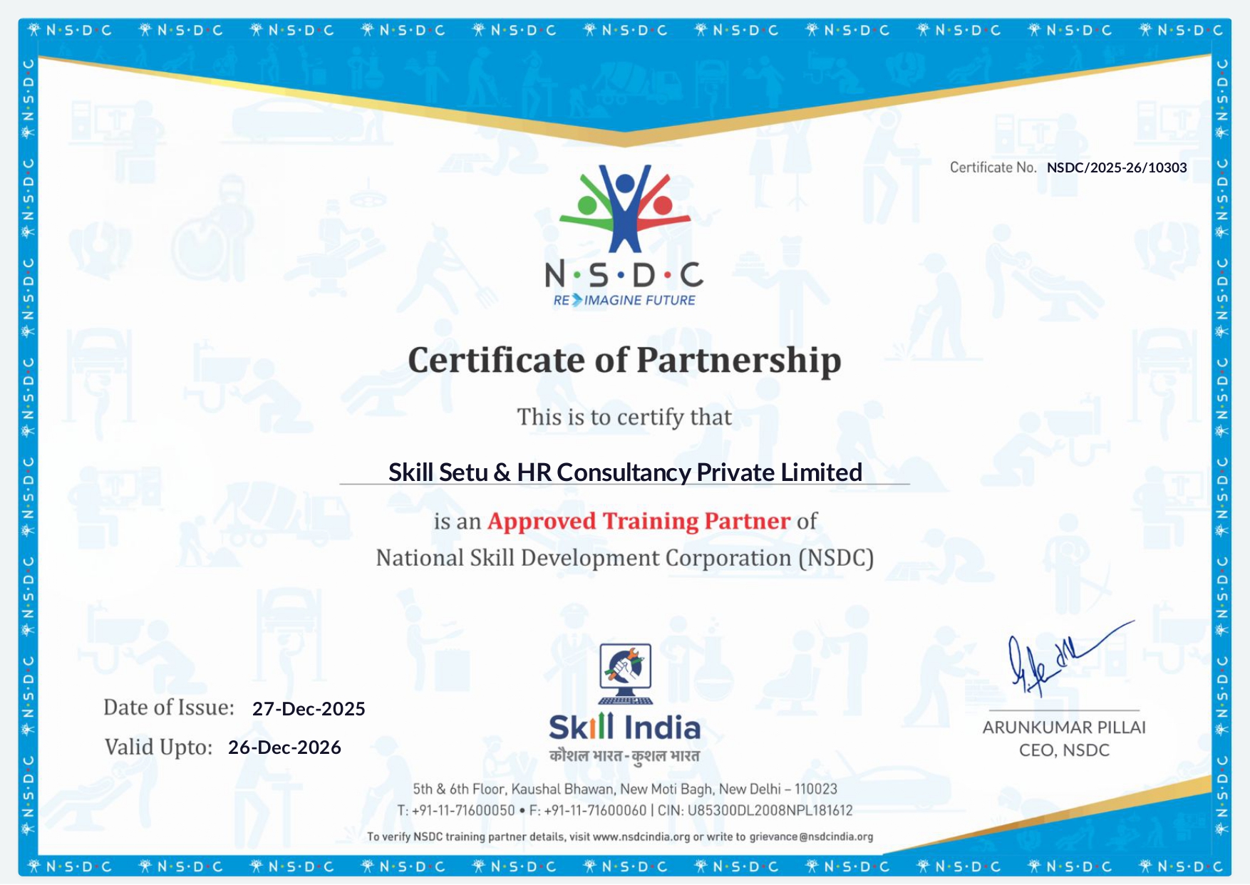 Certificate of Partnership